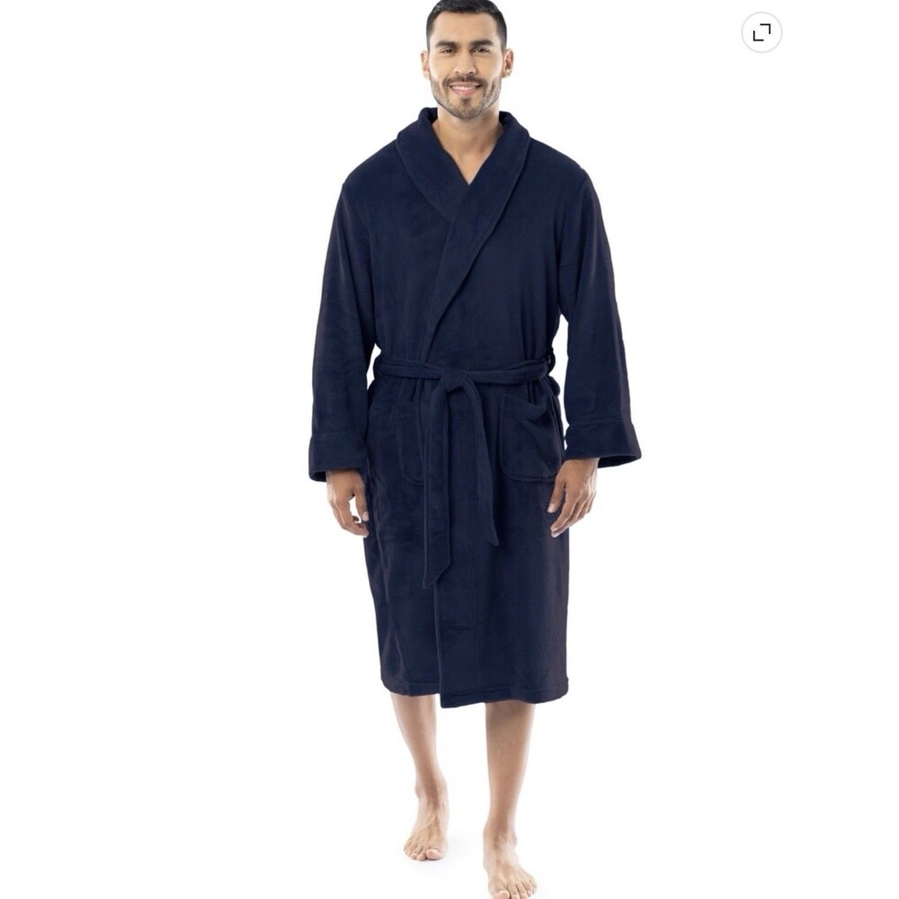 Bottoms Out Men’s Blue Robe